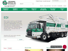 Tablet Screenshot of escondidodisposal.com